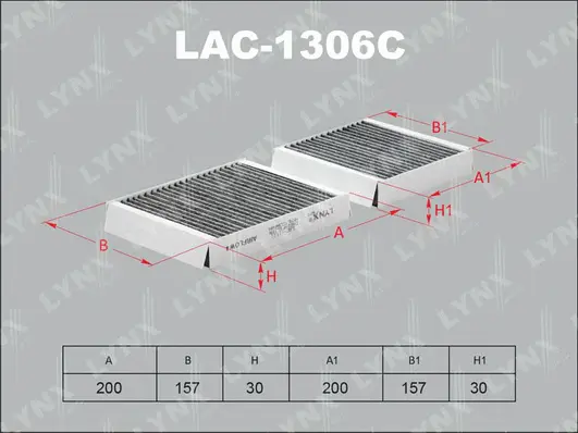 Filter, cabin air (LAC-1306C)