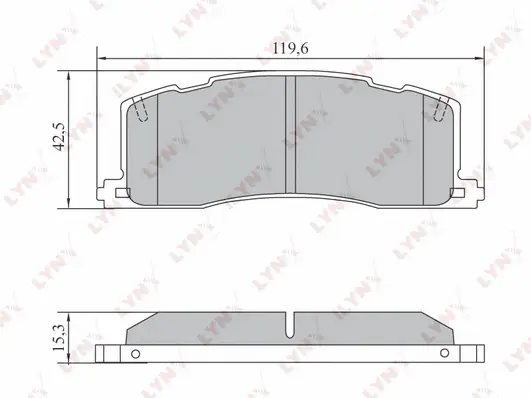 Brake Pad Set, disc brake (BD-7578)