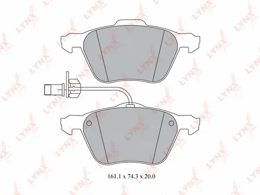 Brake Pad Set, disc brake (BD-8018)