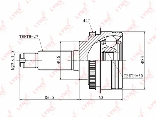 Joint Kit, drive shaft (CO-7101A)