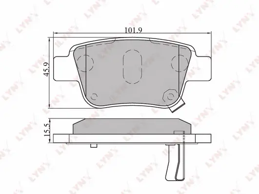 Brake Pad Set, disc brake (BD-7539)