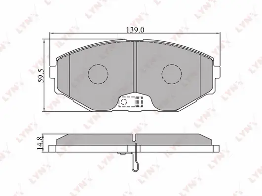 Brake Pad Set, disc brake (BD-5705)