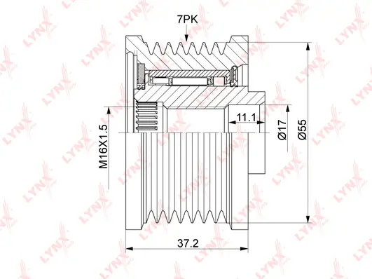 Alternator Freewheel Clutch (PA-1193)