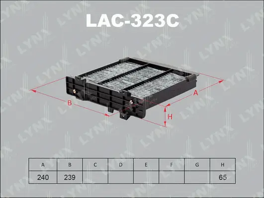 Filter, cabin air (LAC-323C)