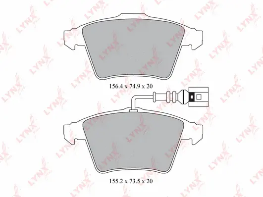 Brake Pad Set, disc brake (BD-8006)