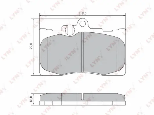 Brake Pad Set, disc brake (BD-7568)