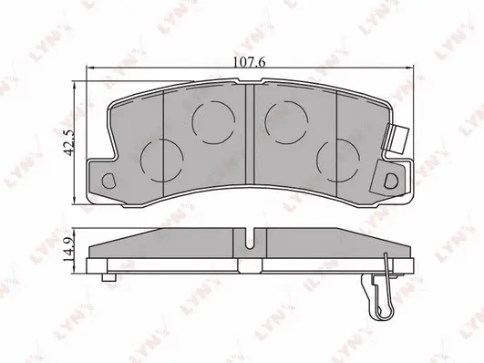 Brake Pad Set, disc brake (BD-7521)