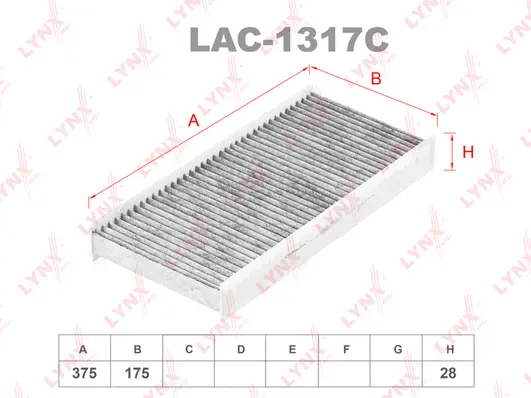 Filter, cabin air (LAC-1317C)