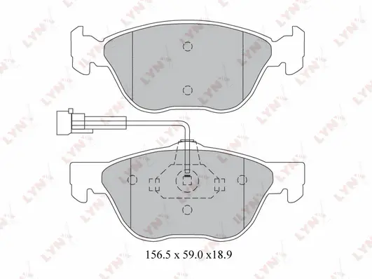Brake Pad Set, disc brake (BD-2803)