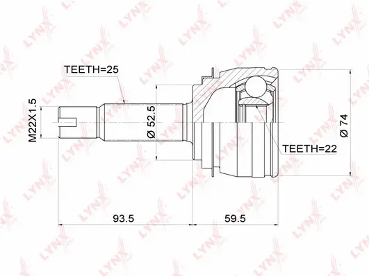 Joint Kit, drive shaft (CO-3697)