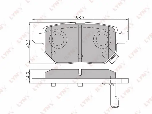 Brake Pad Set, disc brake (BD-7543)