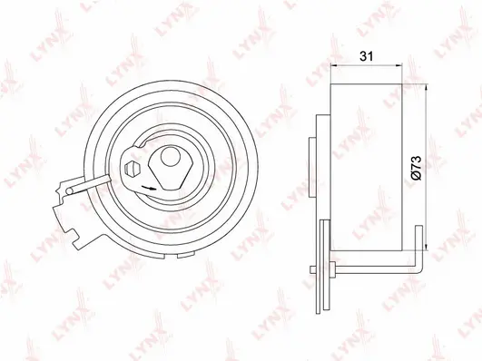 Tensioner Pulley, timing belt (PB-1175)