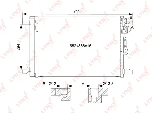 Condenser, air conditioning (RC-0111)