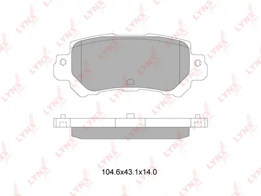 Brake Pad Set, disc brake (BD-5126)