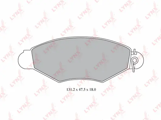 Brake Pad Set, disc brake (BD-6309)