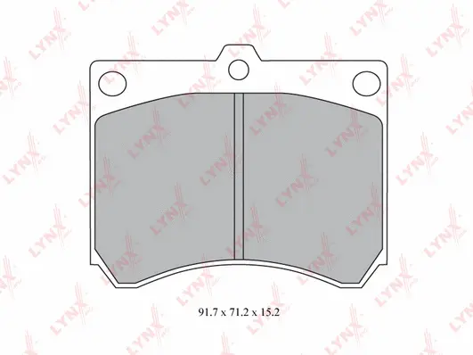 Brake Pad Set, disc brake (BD-5120)