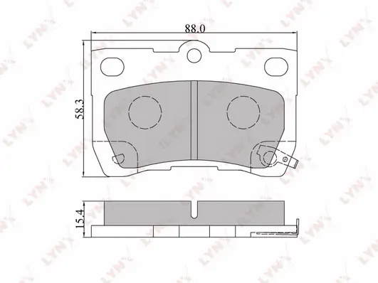 Brake Pad Set, disc brake (BD-7544)