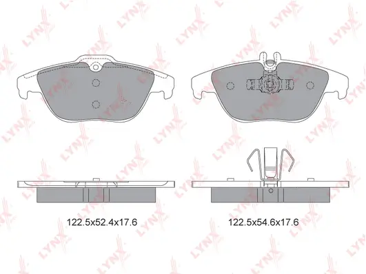Brake Pad Set, disc brake (BD-5319)