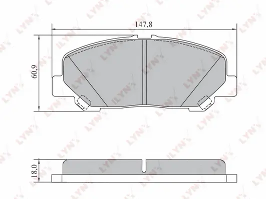 Brake Pad Set, disc brake (BD-7576)