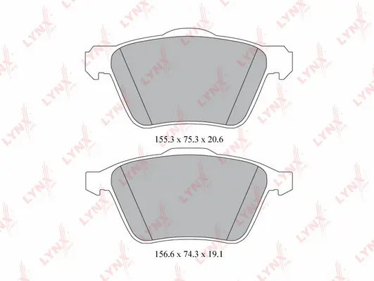 Brake Pad Set, disc brake (BD-7814)