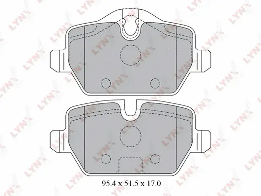 Brake Pad Set, disc brake (BD-1430)