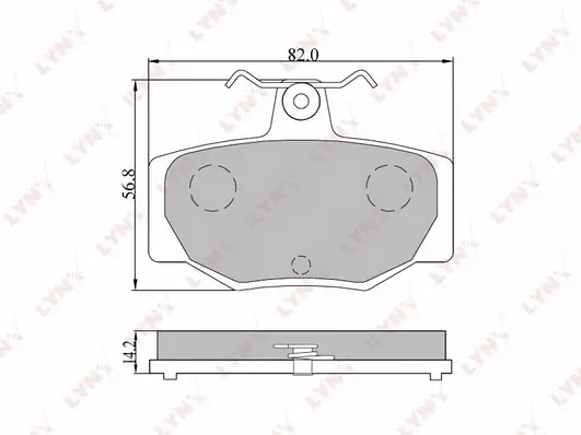 Brake Pad Set, disc brake (BD-5736)