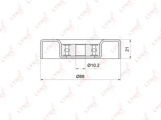 Deflection/Guide Pulley, V-ribbed belt (PB-7034)