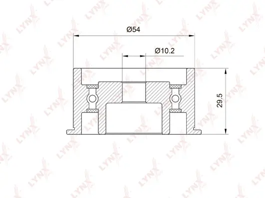 Deflection/Guide Pulley, timing belt (PB-3040)