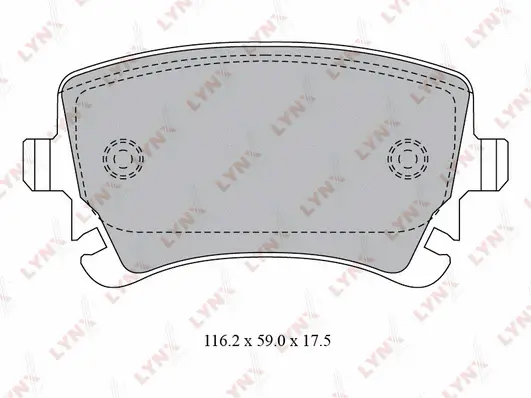 Brake Pad Set, disc brake (BD-1224)