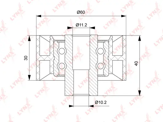 Deflection/Guide Pulley, timing belt (PB-3141)