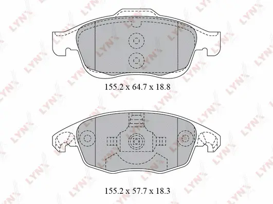 Brake Pad Set, disc brake (BD-2223)