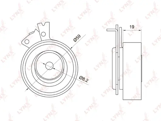 Tensioner Pulley, timing belt (PB-1049)
