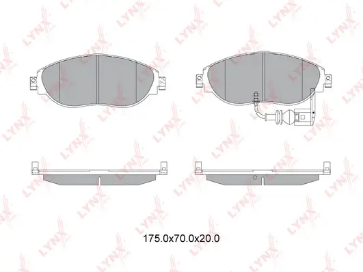 Brake Pad Set, disc brake (BD-8042)