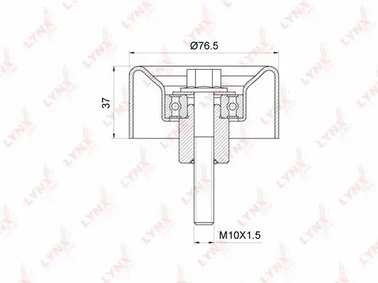Deflection/Guide Pulley, V-ribbed belt (PB-7149)