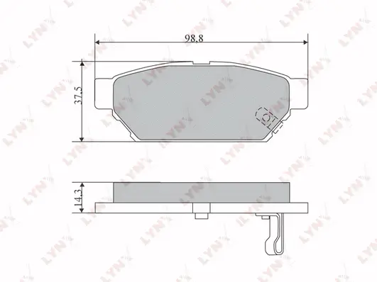 Brake Pad Set, disc brake (BD-5516)