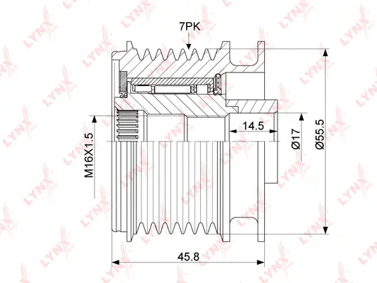 Alternator Freewheel Clutch (PA-1113)