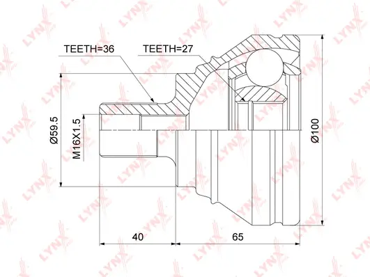 Joint Kit, drive shaft (CO-3821)