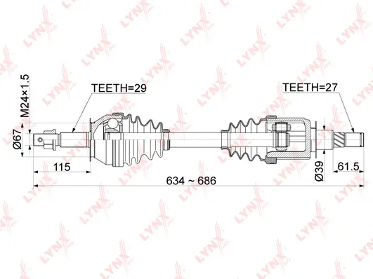 Drive Shaft (CD-1110)