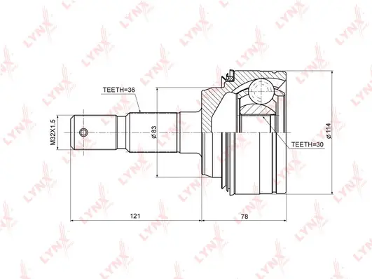 Joint Kit, drive shaft (CO-3709)
