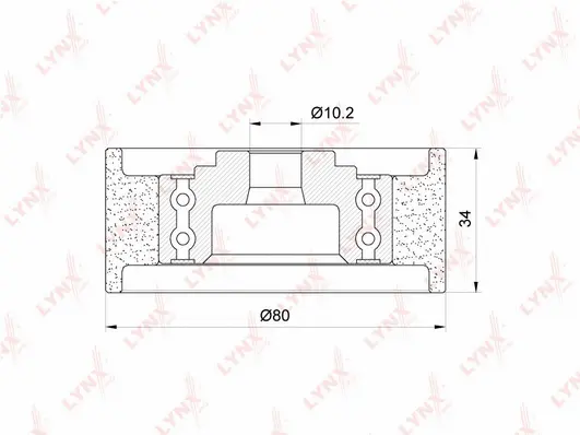 Deflection/Guide Pulley, timing belt (PB-3113)