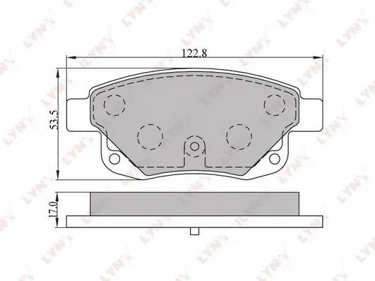 Brake Pad Set, disc brake (BD-3003)