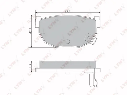 Brake Pad Set, disc brake (BD-5721)