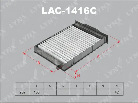 Filter, cabin air (LAC-1416C)