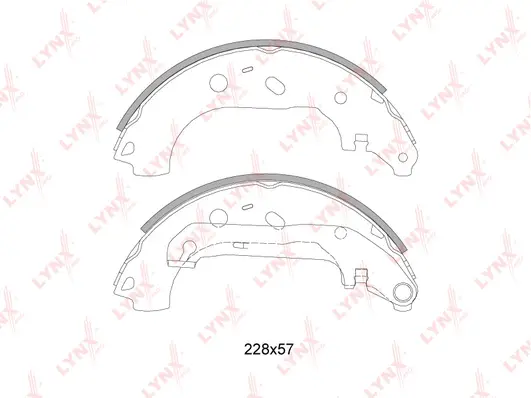 Brake Shoe Set (BS-3005)