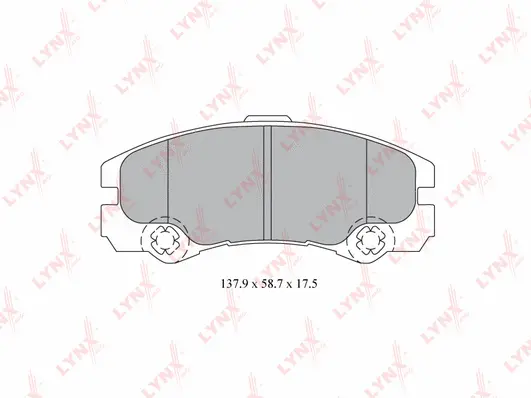 Brake Pad Set, disc brake (BD-5919)