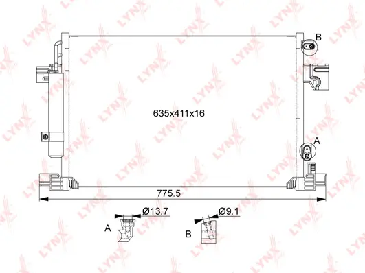Condenser, air conditioning (RC-0074)