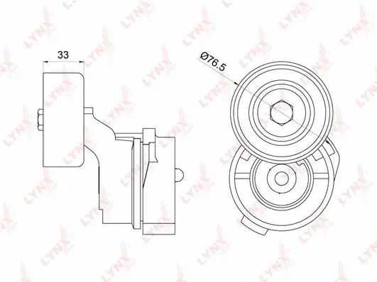 Belt Tensioner, V-ribbed belt (PT-3220)