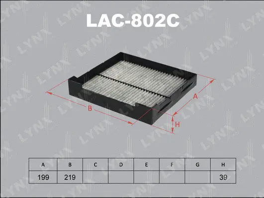 Filter, cabin air (LAC-802C)