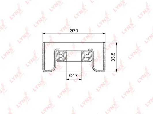 Tensioner Pulley, V-ribbed belt (PB-5123)