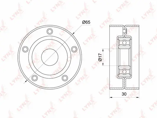 Tensioner Pulley, V-ribbed belt (PB-5275)